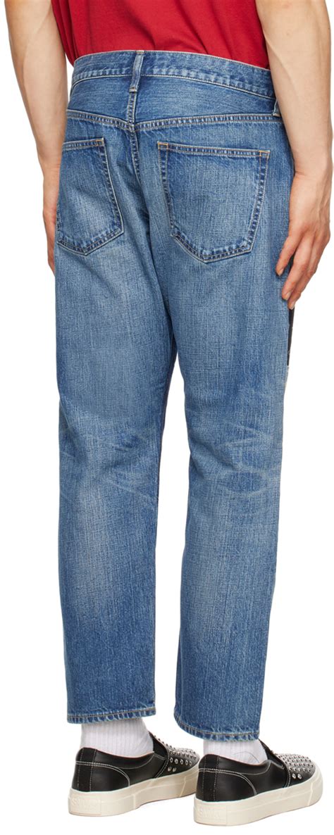 Junya Watanabe Indigo Patchwork Jeans Junya Watanabe