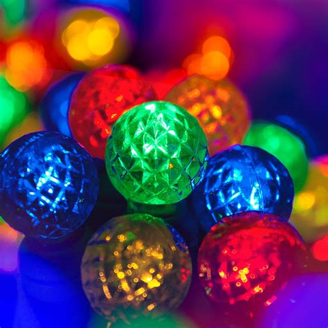 LED Christmas Lights - Commercial 25 G12 Multi Color LED String Lights ... 