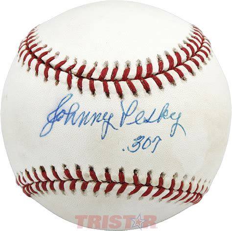 Johnny Pesky Autographed Official American League Baseball Inscribed B