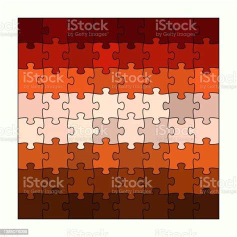 Colorful Complete Finished Jigsaw Puzzle Stock Illustration Download