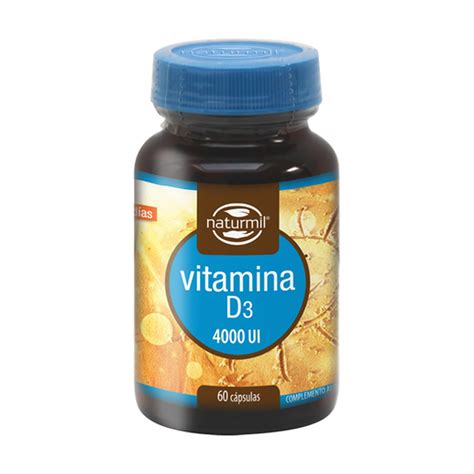 Comprar Vitamina D3 400 UI 60 cápsulas Naturmil Naturitas