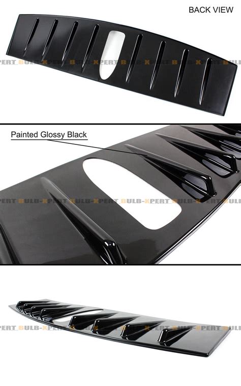 FOR 15 17 SUBARU WRX STI GLOSS BLK SHARK FIN REAR ROOF VORTEX GENERATOR