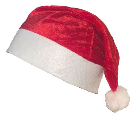 Gorro Touca De Papai Mamãe Noel Veludo Luxo Natal Fantasia MercadoLivre