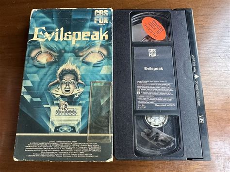 Evilspeak 1981 Horror Vhs Rare Cbs Fox Ebay