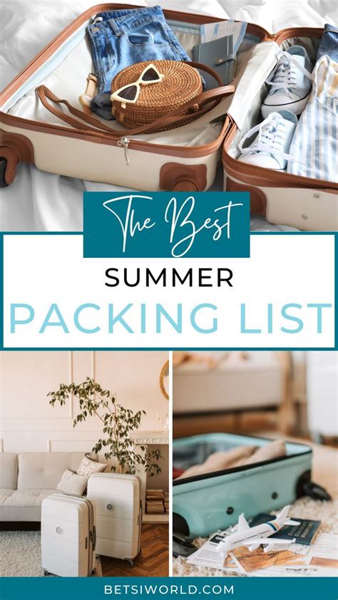 The Ultimate Summer Packing List Guide Betsi Hill Travel Summer