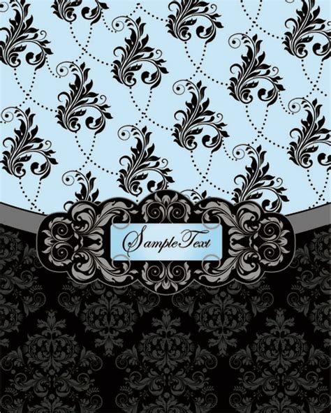 Retro dark floral backgrounds vector Vectors graphic art designs in editable .ai .eps .svg ...