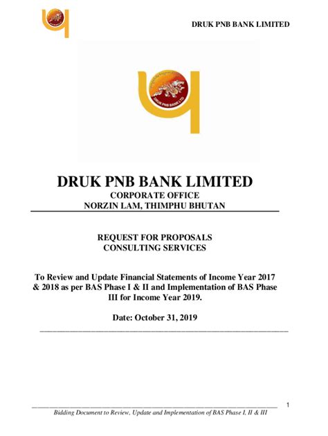 Fillable Online Druk Pnb Bank Ltd Druk Pnb Bank Ltd Your Partner