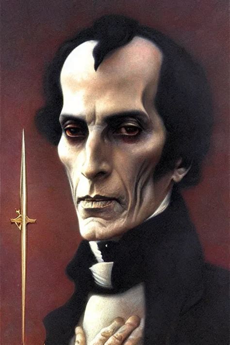 Occult Art Portrait Of Simon Bolivar By Wayne Barlowe Stable