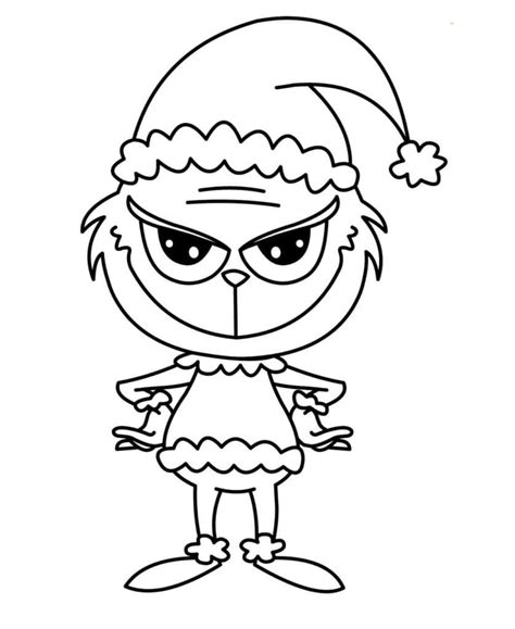 Coloriage Cindy Lou De Le Grinch T L Charger Et Imprimer Gratuit Sur