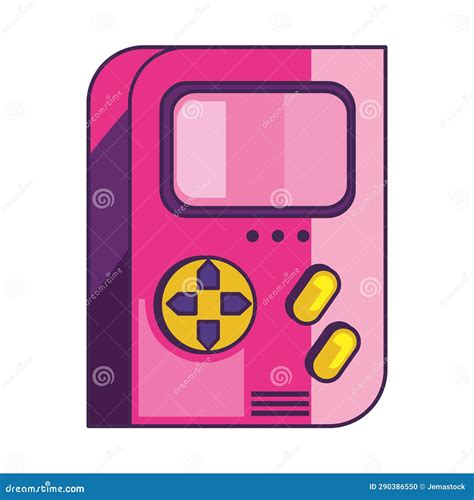 Nineties Pop Art Style Video Game Stock Vector Illustration Of