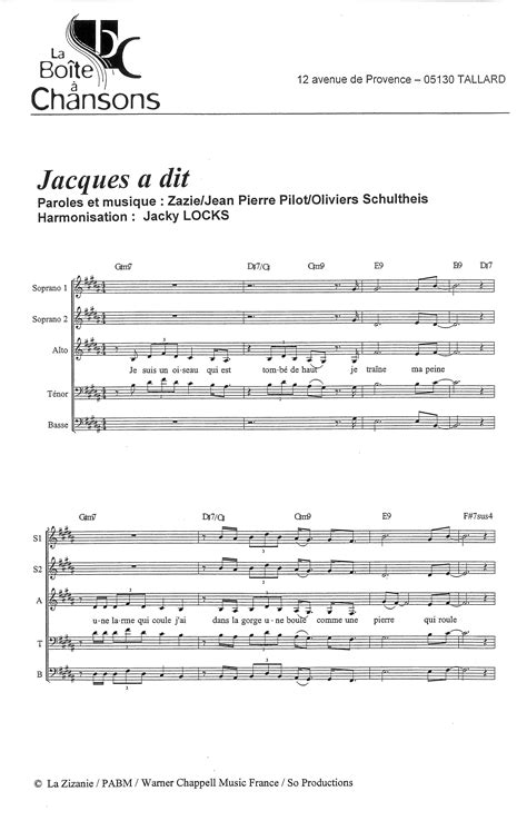 Partition de musique éditeur de partitions pour chorale