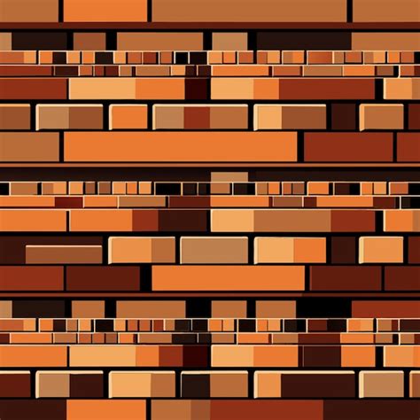 Premium Vector Brick Wall Seamless Pattern Vector Illustration