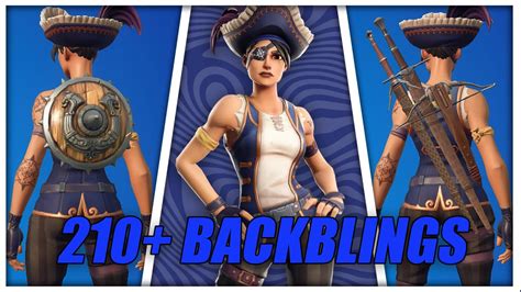 Buccaneer Skin Fortnite Showcase With 210 Back Blings Youtube