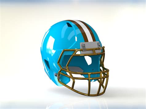 STL file AMERICAN FOOTBALL HELMET 🏈・3D print design to download・Cults