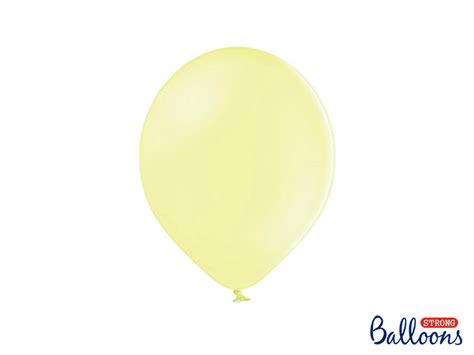 Balony Strong Pastel Light Yellow Sztuk Partydeco