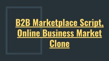 Best Readymade B2B Marketplace Script SCRIPTSTORE IN Dodscriptstore