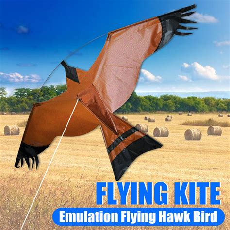 Emulation Flying Hawk Kite Bird Scarer For Garden Scarecrow Yard House