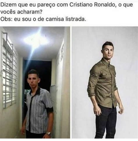 Dizem que eu pareço Cristiano Ronaldo o que vocês acharam Obs eu