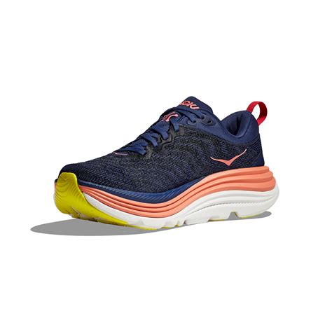 Hoka Gaviota Women S Running Shoes Evening Sky Coral