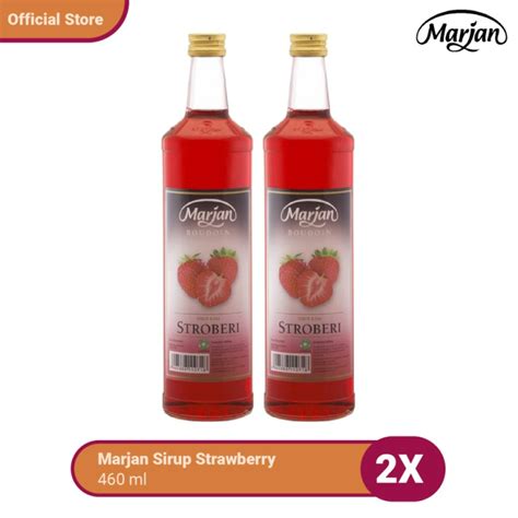 Paket Isi 2 Marjan Sirup Strawberry 460 Ml Lazada Indonesia