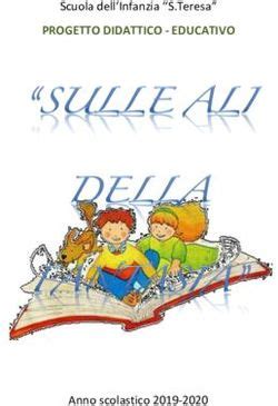 Progetto Didattico Educativo Scuola Dell Infanzia S Teresa Anno