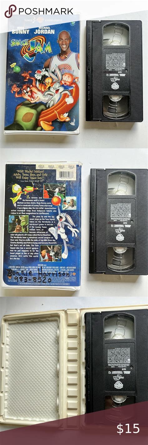 Vhs Space Jam Clamshell Warner Brothers Michael Jordan Bugs Bunny