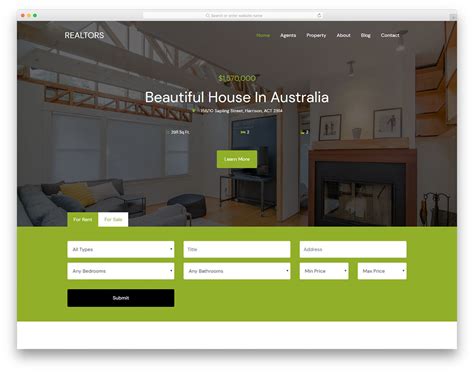 Realtors Free Bootstrap Real Estate Website Template 2024 Colorlib