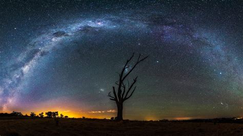 Starry Night Long Exposure Landscape Shooting Stars 1080p Stars