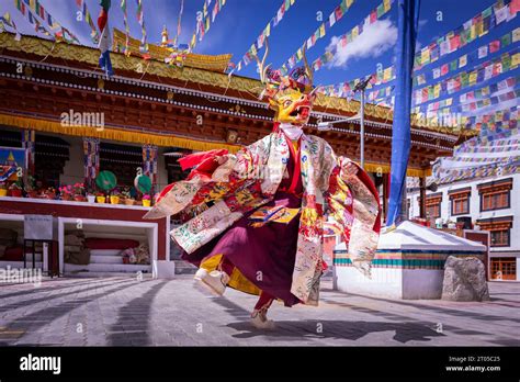 Cham dance (Mask dance), Leh, Ladakh, India Stock Photo - Alamy