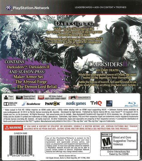 Darksiders Collection Box Shot for PlayStation 3 - GameFAQs