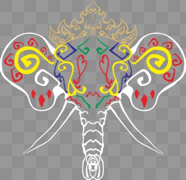 Motif Gajah Motif Batik Lampung PNG Transparan Dan Clipart Untuk