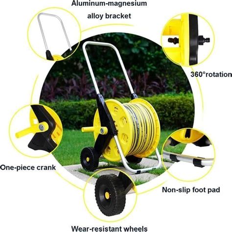 Enrouleur De Tuyau D Arrosage Portable Chariot D Enrouleur De Tuyau D