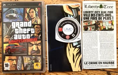 GRAND THEFT AUTO Liberty City Stories Complet Sony Psp Pal Français Cib