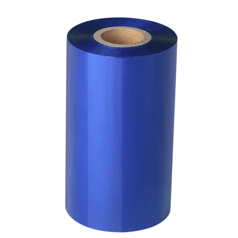 50mm X 300m Blank Blue Wax Resin Thermal Transfer Foil Barcode Color Ribbon 25mm Labels