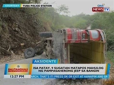 BT Isa Patay 9 Sugatan Matapos Mahulog Ng Pampasaherong Jeep Sa