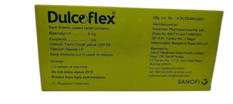 Dulcoflex Tablets Bisacodyl Ip Mg At Rs Strip In Nagpur Id