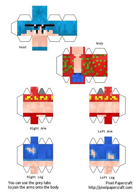 Papercraft De Timbavk Minecraft Para Armar Armaduras De Minecraft