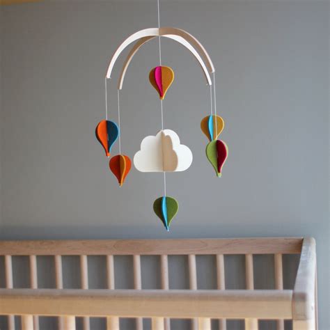 Baby Crib Mobile Hot Air Balloon Mobile Balloon Mobile Modern