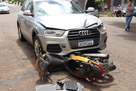 Acidente Entre Moto E Audi Q3 Deixa Homem De 57 Anos Ferido Em Umuarama