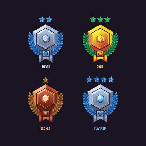 Game Badge Template Pack 8888463 Vector Art At Vecteezy