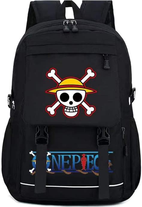 NHJJ ONE Piece Luffy School Bag Mochila Para Laptop Luffy