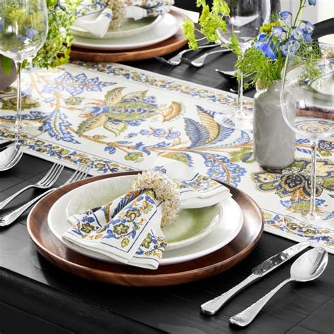 Proven Al Pomegranate Table Runner Williams Sonoma