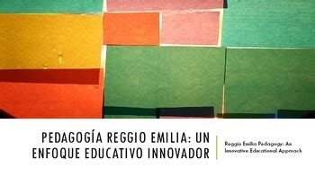 Presentation Of Pedagogy Reggio Emilia Spanish English Tpt