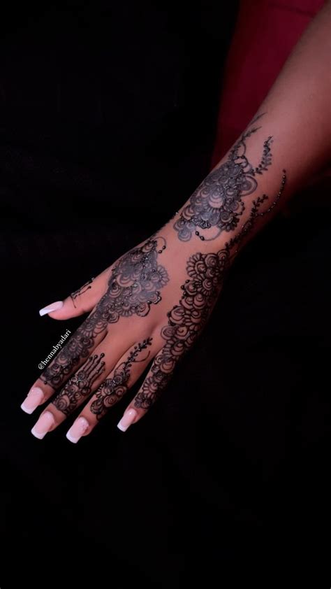 Pin By Y On HENNAA Henna Nails Henna Tattoo Hand Henna Tattoo Designs