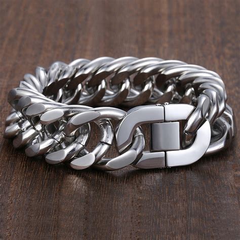 Top Quality Never Fade Mm Heavy Men S Bracelet Curb Cuban Link