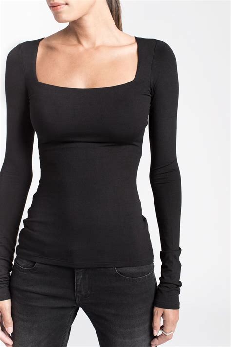 Back By Popular Demand Our Yvonne Features A Square Neckline And Long Sleeves A Double Layer