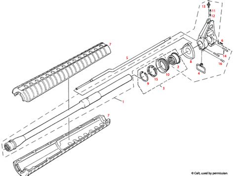 Colt® Ar 15 Gas Tube Assembly Schematic Brownells Uk