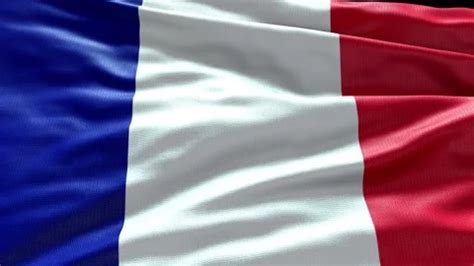 K Render France Flag Video Waving In Wi Stock Video Pond