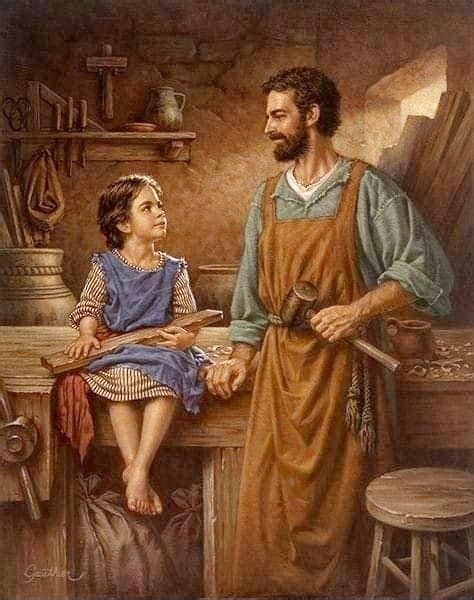 Pin By Helenka Borgasova On Sv Jozef In Saint Joseph Art Jesus