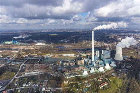 Herne Von Oben Baustelle Zum Neubau Der Kraftwerksanlagen Eines Gas